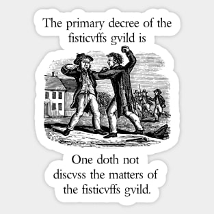 The Fisticuffs Guild Sticker